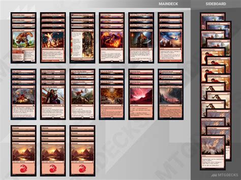 Mono Red A Pioneer Deck By Takaoka Yusuke Mtg Decks