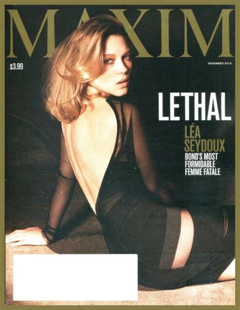 Maxim Magazine November 2015 Lea Seydoux Cover Bond S Formidable Femme Fatale Ebay