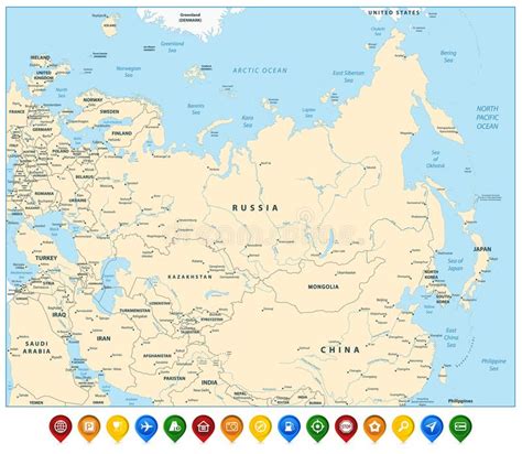 Map Eurasia Stock Illustrations 5423 Map Eurasia Stock Illustrations