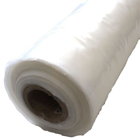 2 Rolls X 25m X 4m Clear Polythene Plastic Sheeting Roll Tps Fast Delivery