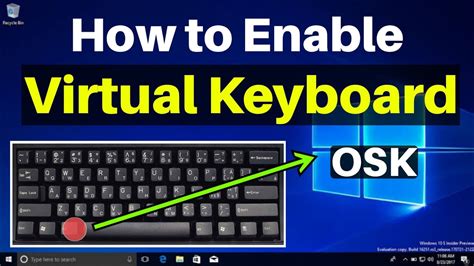 How To Enable Virtual Keyboard Windows 10 Osk On Screen Keyboard