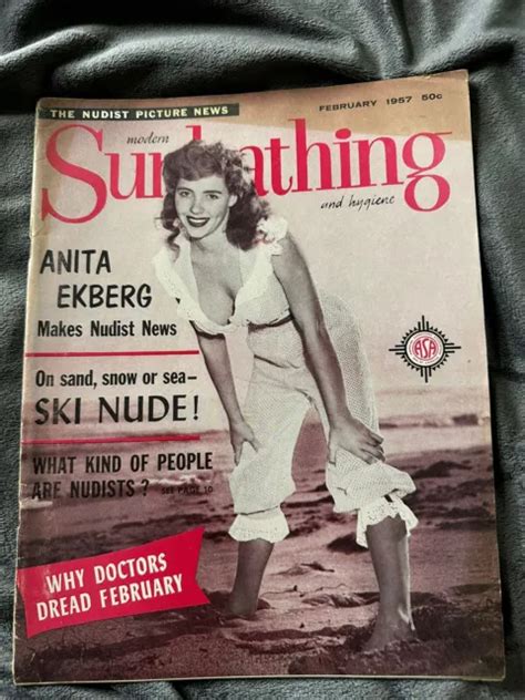 MODERN SUNBATHING FEBRUARY 1957 Vintage Nude Magazine 27 61 PicClick UK