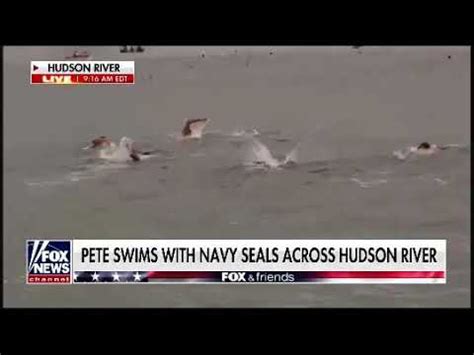 SEAL Swim Fox Friends Tracks Pete Hegseth As He Swims Across Hudson River YouTube