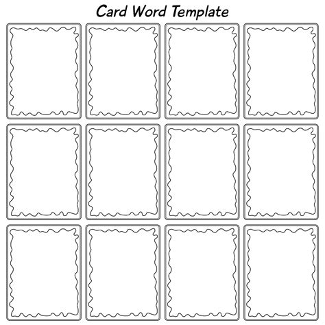 Card Word Template 10 Free Pdf Printables Printablee