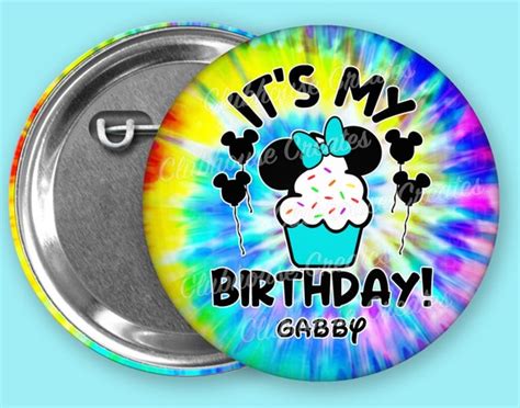 Its My Birthday Button Custom Birthday Button Birthday Etsy