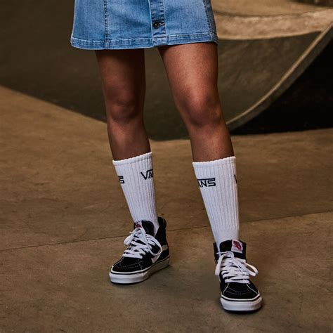 Urban outfitters this is about as classic as you can get: Vans Classic Crew Socks (3PK) - Mens Clothing - White