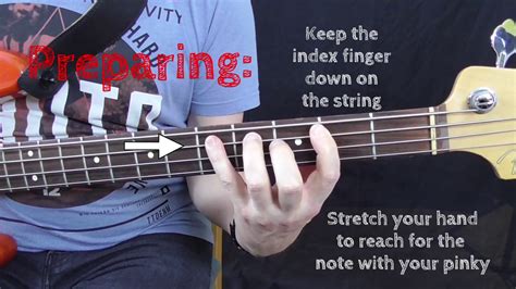 Finger Exercises For Bass Players Finger Stretching Exercise 1a Youtube