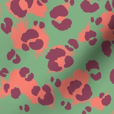 Colorful Fabrics Digitally Printed By Spoonflower Leopard Print 7