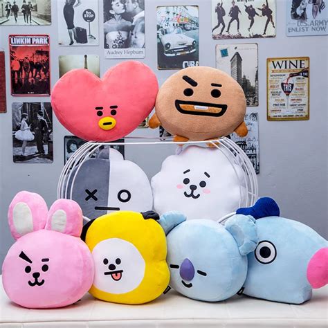 Bts Merch Shop Bt Cute Plush Cushion Dolls Cm Bts Merchandise