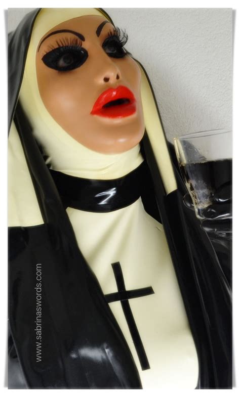 Latex Female Mask Heavy Rubber Nuns Beautiful Dolls Fashion Masks