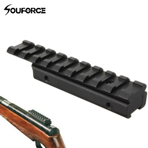 11mm Metal Hunting Gun Accessories Tactical Raise Dovetail Mount For