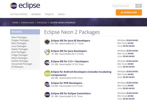 Eclipse Download And Installation Instructions
