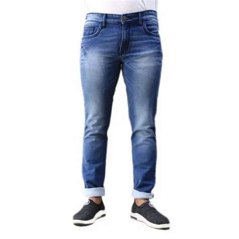 Casual Wear Blue Mens Stretchable Denim Jeans Waist Size 28 To 38 Inch At Rs 600piece In Bhopal