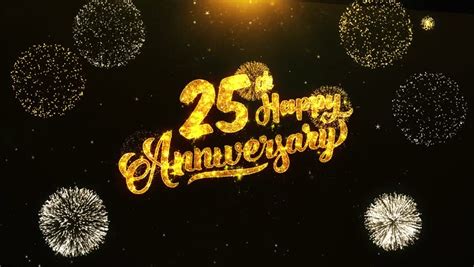 Three years ago today, in palmyra, new york, the most wonderful lady in the world became share our anniversary images and cards with friends, family and loved ones. 25th Happy Anniversary Text Greeting Stock Footage Video ...