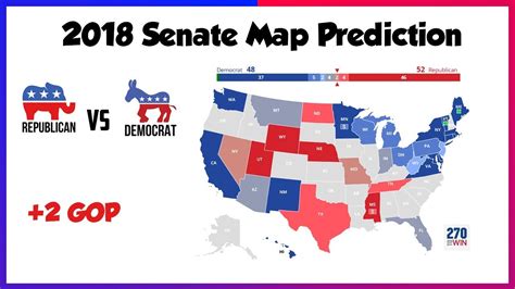2018 Senate Predictions Midterm Elections Senate Map Race Analysis October 2018 Youtube