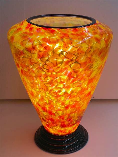 Blown Glass Lamp V By Curt Brock Art Glass Table Lamp Artful Home