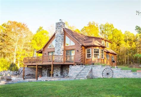 High nordic quality, flat pack delivery. Modular Log Homes & Prefab Cabins Manufactured In PA (With ...