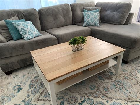 Diy Farmhouse Coffee Table Ikea Lack Coffee Table Hack Ever