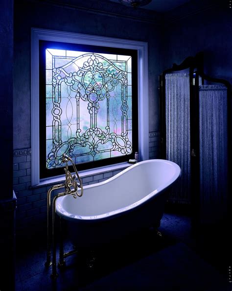 Be sure to thoroughly saturate the areas with the lemon: Custom Made Semi-Private Master Bath Tub Window in Leaded ...