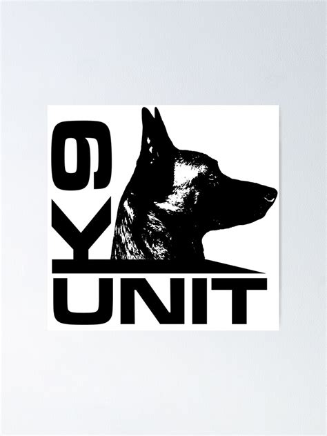 K 9 Unit Police Dog Unit Malinois Poster For Sale By K9printart