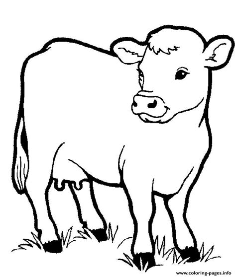 Enjoy free farm animals coloring pages to color, paint or crafty educational project for kids of all age levels: Print little cow preschool s farm animalsbb1f coloring ...