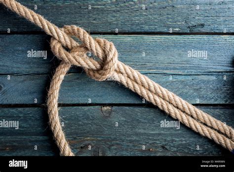 Bowline Knot Rope Node Stock Photo Alamy