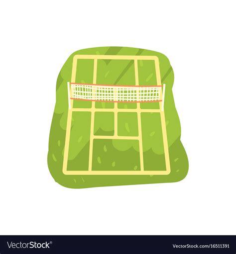 Tennis Court Cartoon