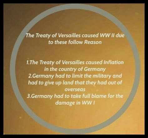 The Treaty Of Versailles Sowed The Seeds Of Second World War Justify