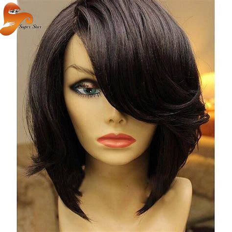 Straight short bob wigs brazilian human hair wig with bangs full cap non lace wig regular price $49.99 / back to school crazy sale! extra 15% off buy 2 pcs, use code: Aliexpress.com : Buy Brazilian Virgin Hair Bob Lace Front ...