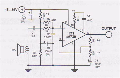 Dynamic Mic Preamplifier Circuit Gallery Of Electronic Circuit