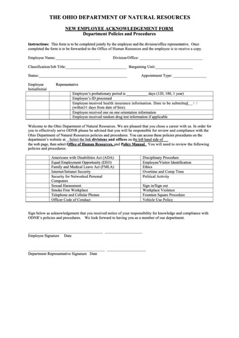 Top 5 Ohio New Hire Form Templates Free To Download In Pdf Format