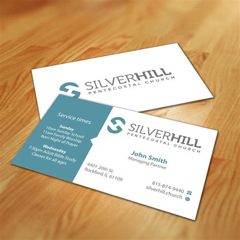 It is a business card templates by the means of which any person who is interested to make use of the range of are you willing to get hold of one of the best of the best church business card templates? Modern, Bold, Religious Business Card Design for SILVER ...