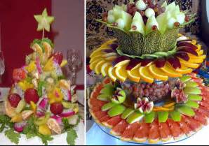 Нарезка фруктов на праздничный стол в домашних условиях 80 фото