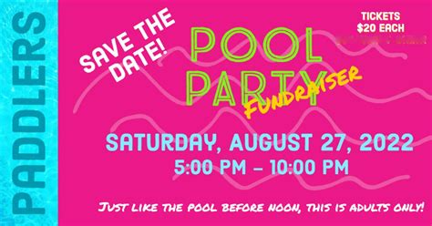1st Annual Adult Pool Party Fundraiser — Paddlers