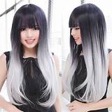 Images of Black To Silver Ombre Hair