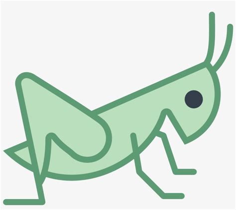 Grasshopper Vector Head Cricket Bug Icon Png Image Transparent Png