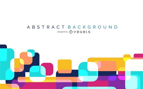 Colorful Abstract Background With Rounded Shapes Vector Download