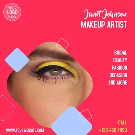 Makeup Artist Template Postermywall