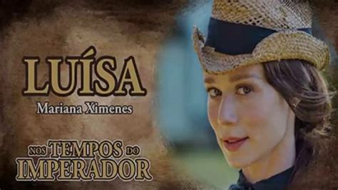 Jun 15, 2021 · parte do elenco de nos tempos do imperador, trama das 6 da globo que tem selton mello vivendo o imperador d. Personagem Luisa - Condessa de Barral de Nos Tempos do ...