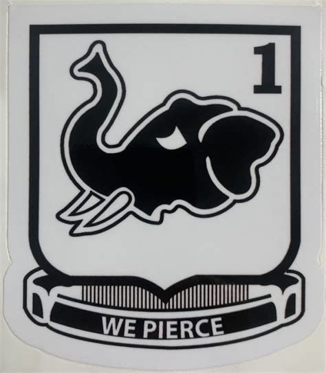 Us Army 1 64 Armored Regimen We Pierce Sticker Decal Patch Co
