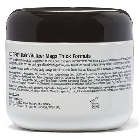 Safe on all types of hair including natural, color treated and relaxed. Mega Thick Hair Vitalizer by Doo Gro | Treatments ...