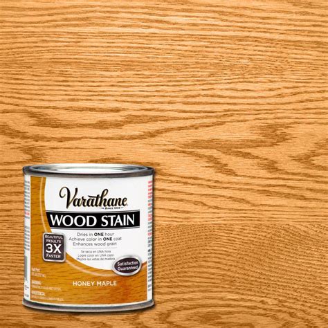 Shop valspar® stain and sealers at lowe's! Varathane 1/2 pt. Honey Maple Wood Stain-267141 - The Home ...