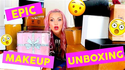 Epic 27 Box New Makeup Haul Unboxing Free Makeup Over 25 Boxes Of