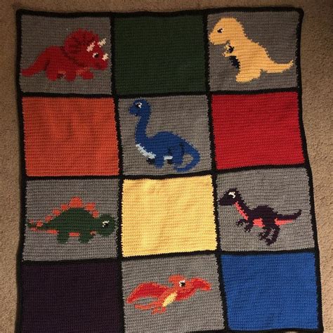 Instant Download Dinosaurs Crochet Graph Crochet Pattern Baby