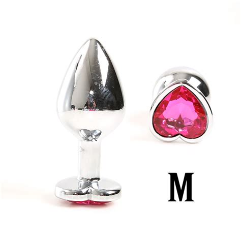 Adult Sex Toys Multiple Color Heart Shaped Stainless Steel Metal Plug Anal Buy Butt Plug Heart