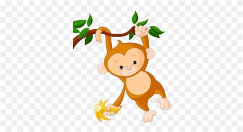Spider Monkey Clipart Tree Sketch Monkey Hanging From A Tree Clipart