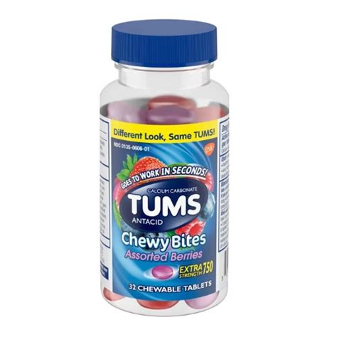 Tums Chewy Bites Assorted Berries 32 Chewable Tablets Shopee Philippines