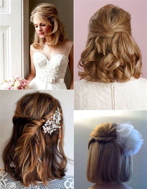 For tighter curls, i would apply a smoothing serum to smooth any frizz but keep the structure of the curl. 9 Short Wedding Hairstyles For Brides With Short Hair ...