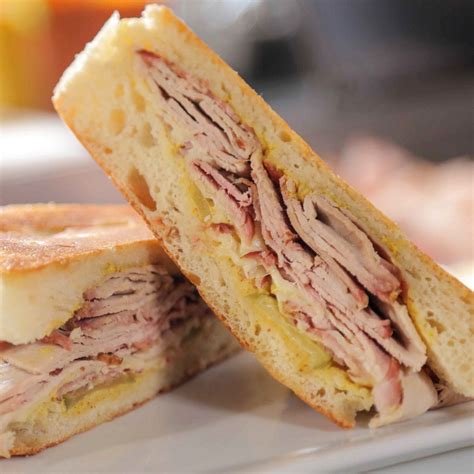 Classic Cuban Sandwich Recipe Food Network Recipes Cuban Sandwich