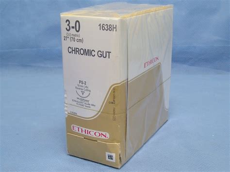 Ethicon 1638h Chromic Gut Suture 3 0 27 Ps 2 Reverse Cutting Needle